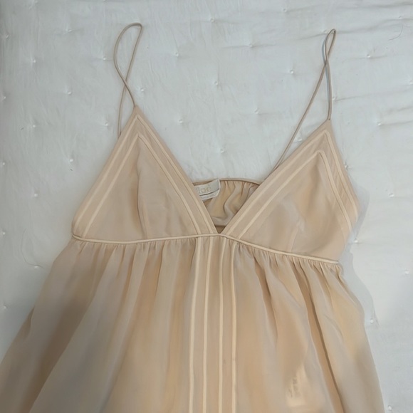 Chloe Tops - CHLOE SILK TOP BLUSH NUDE